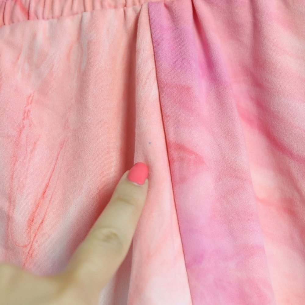 NWT Aeropostale pink tie-dye shorts buttery soft athleisure loungewear new - Picture 7 of 7